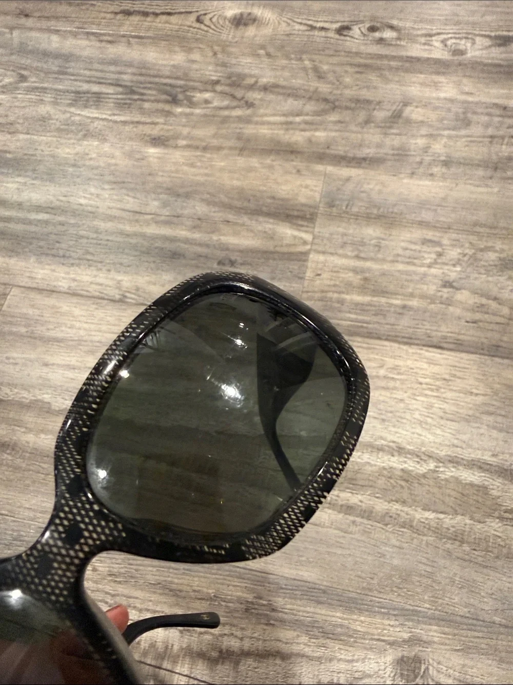 CHANEL 5146 Black White Lace CC Oversized Sunglasses 25/3C Made in Italy